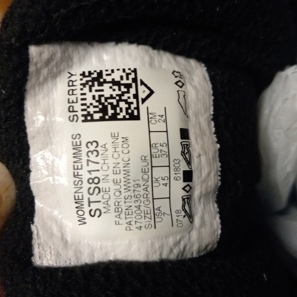 Sperry duck boots, Black , size 7 - Picture 4 of 5